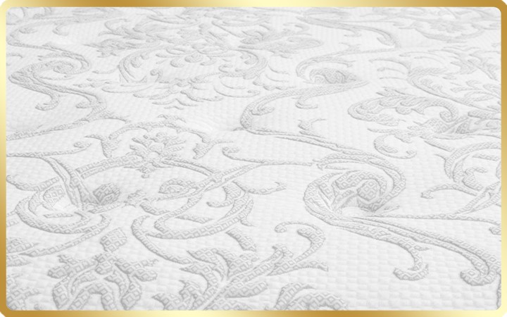 Высокообъёмный чехол матраса выполнен из высококачественной Трикотажной ткани с Вискозой.