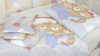 Комплект в кроватку L`Abeille Мишки под одеялом серый (6) мни (1)