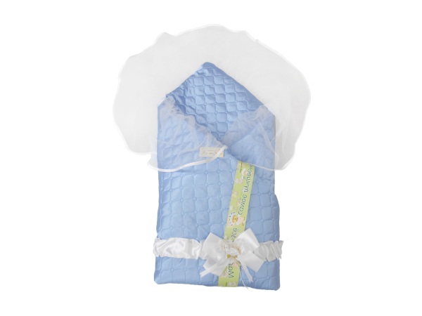Конверт/одеяло на выписку L`Abeille Мила (лето, голубой) (0)