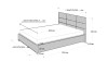 Кровать L`Abeille RENI (с подъемным механизмом) мни (11)