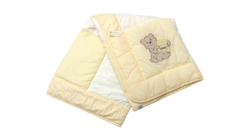 В кроватку новорожденному L`Abeille Одеяло лоскутное (жёлтое) (0)
