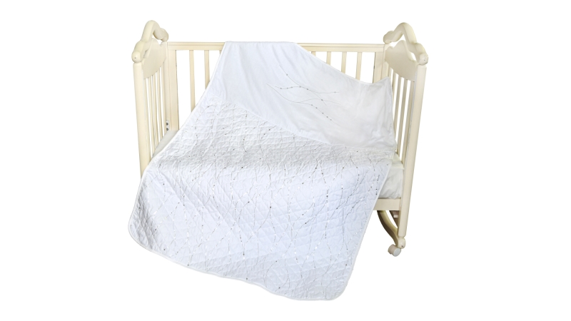 В кроватку новорожденному L`Abeille Покрывало-пододеяльник Серебряные сны (0)